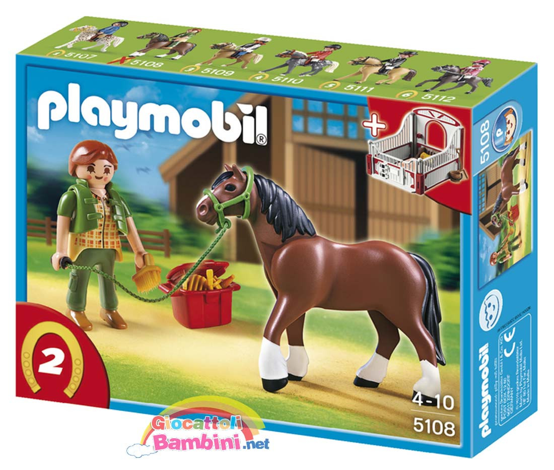 Playmobil 6935 Stalla con cavallo appaloosa Playmobil 6935 Stalla con cavallo appaloosa